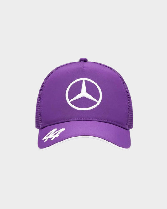 Mercedes AMG Gorra Morada Lewis Hamilton 2024