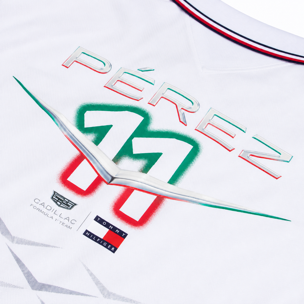 Polo Checo Pérez Cadillac F1 México GP 2026 Blanco