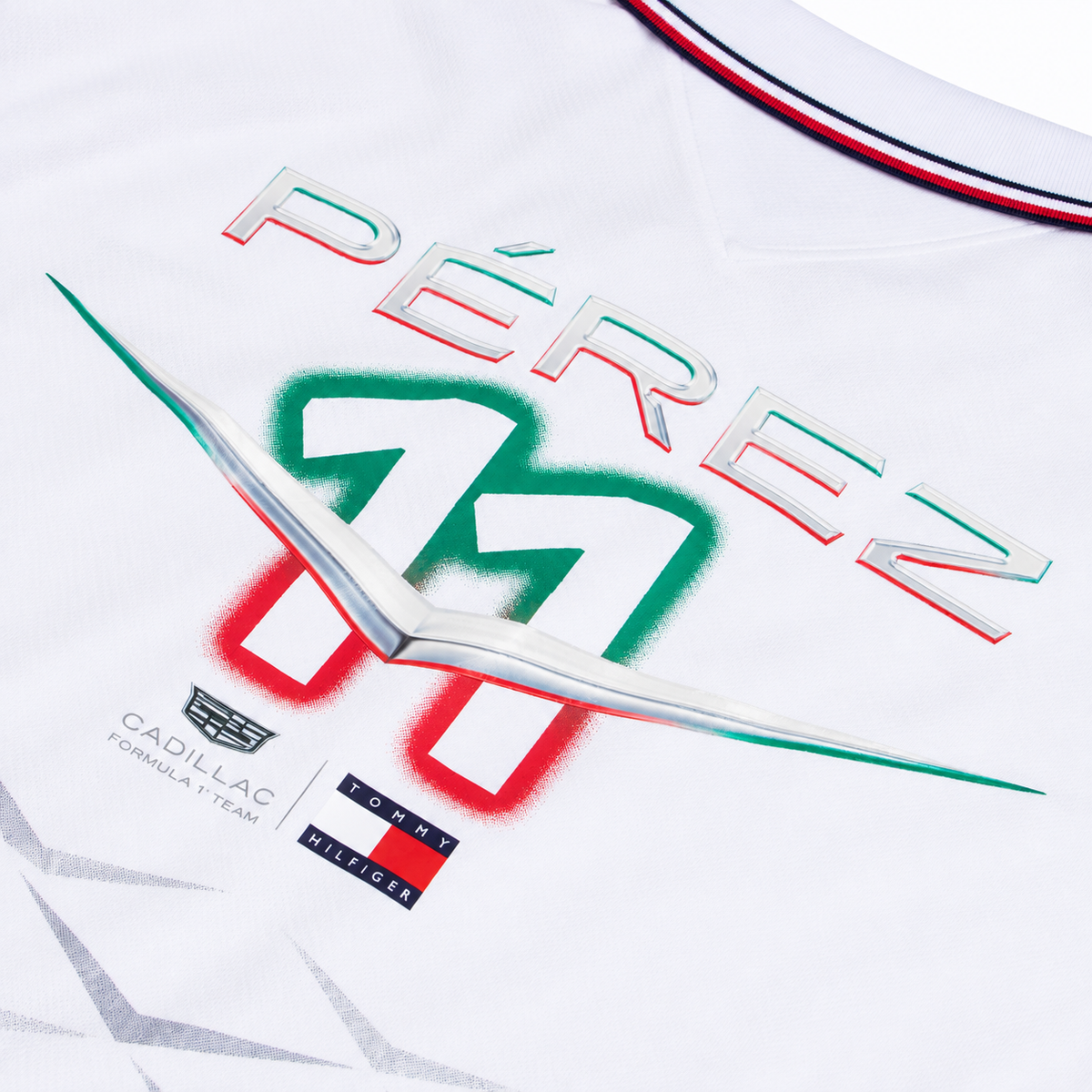 Polo Checo Pérez Cadillac F1 México GP 2026 Blanco