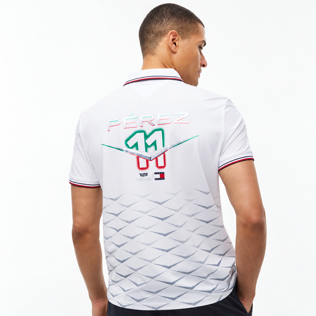 Polo Checo Pérez Cadillac F1 México GP 2026 Blanco