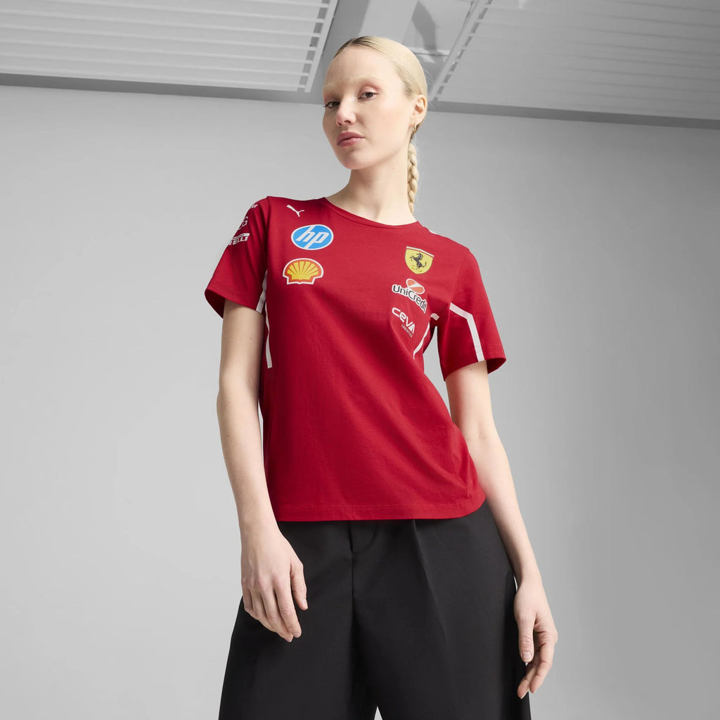 Camiseta Mujer Ferrari F1 PUMA 2025 Oficial