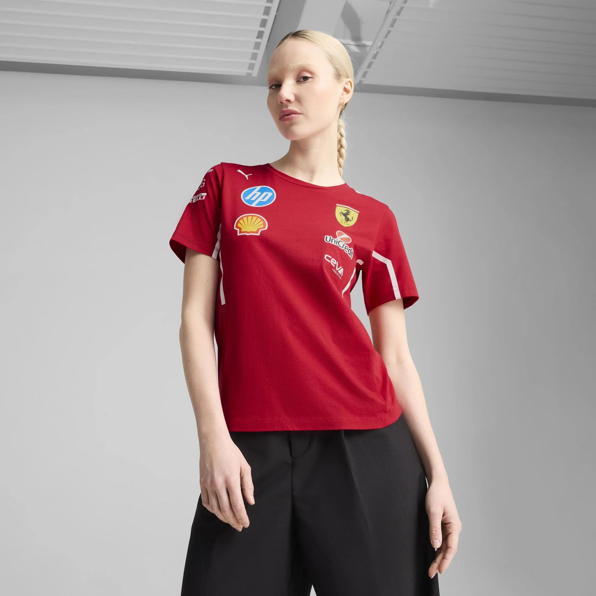 Camiseta Mujer Ferrari F1 PUMA 2025 Oficial
