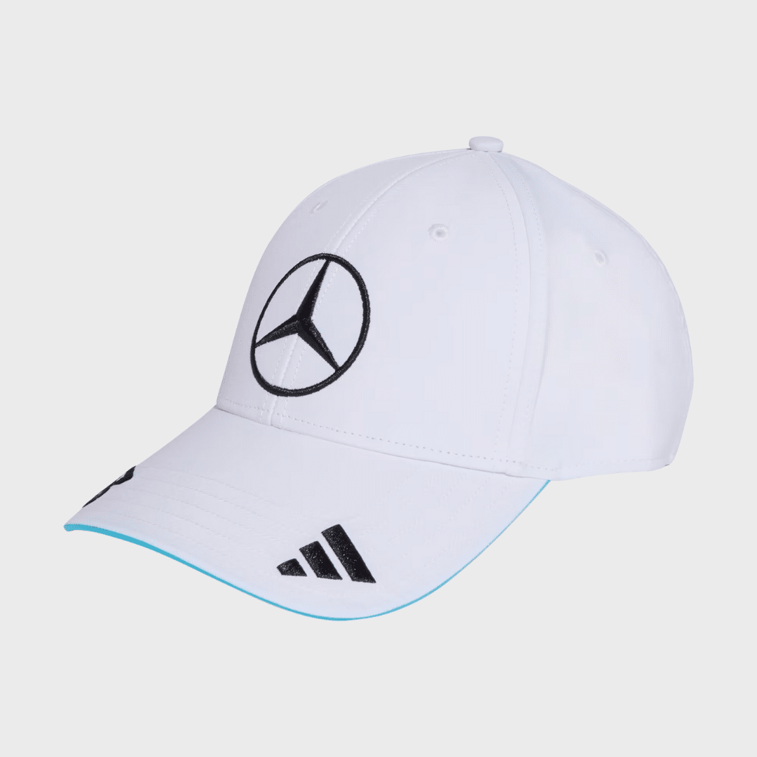 Gorra Blanca Mercedes AMG George Russell 2025
