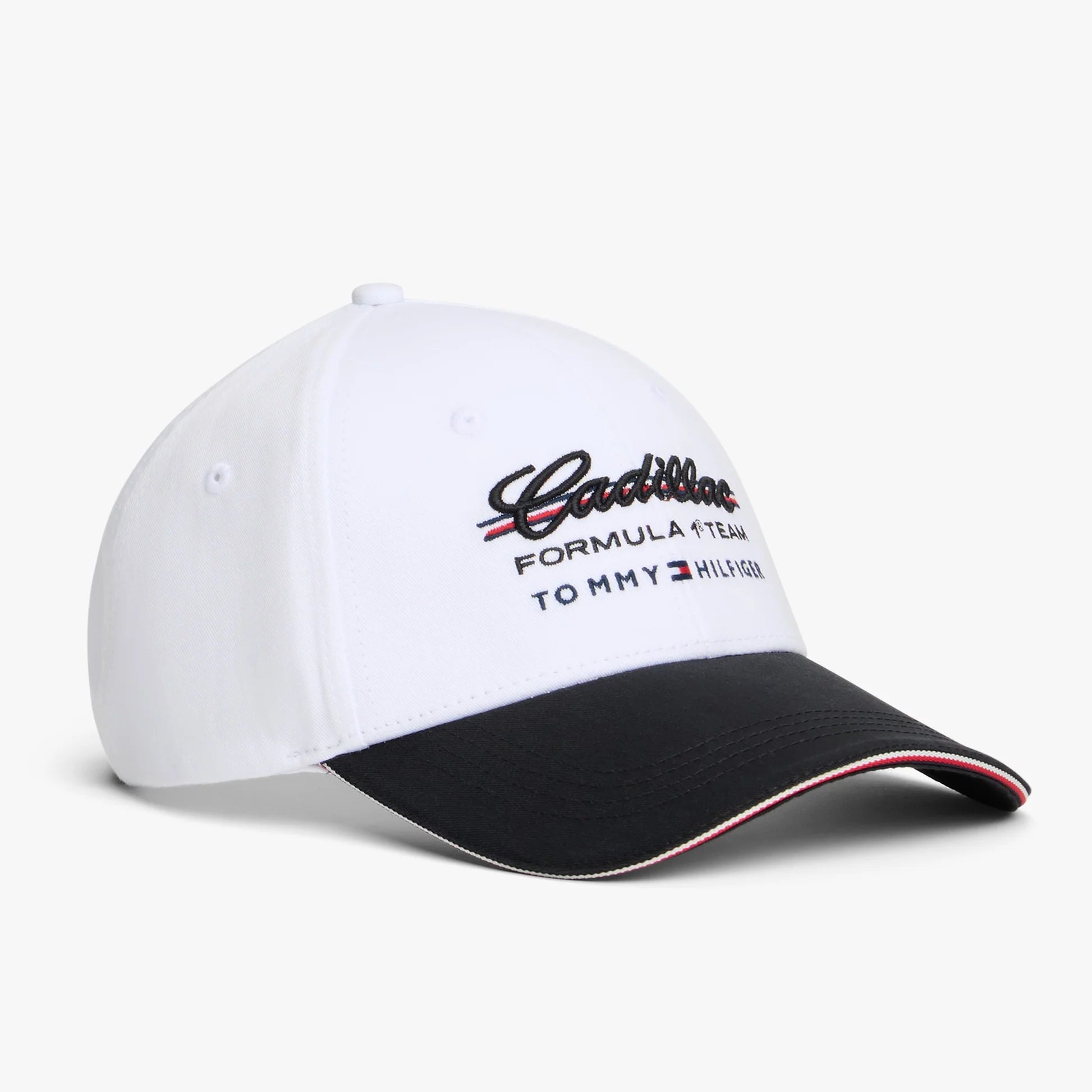 Gorra Cadillac F1™ x Tommy Hilfiger RWB Blanca y Negra 2026