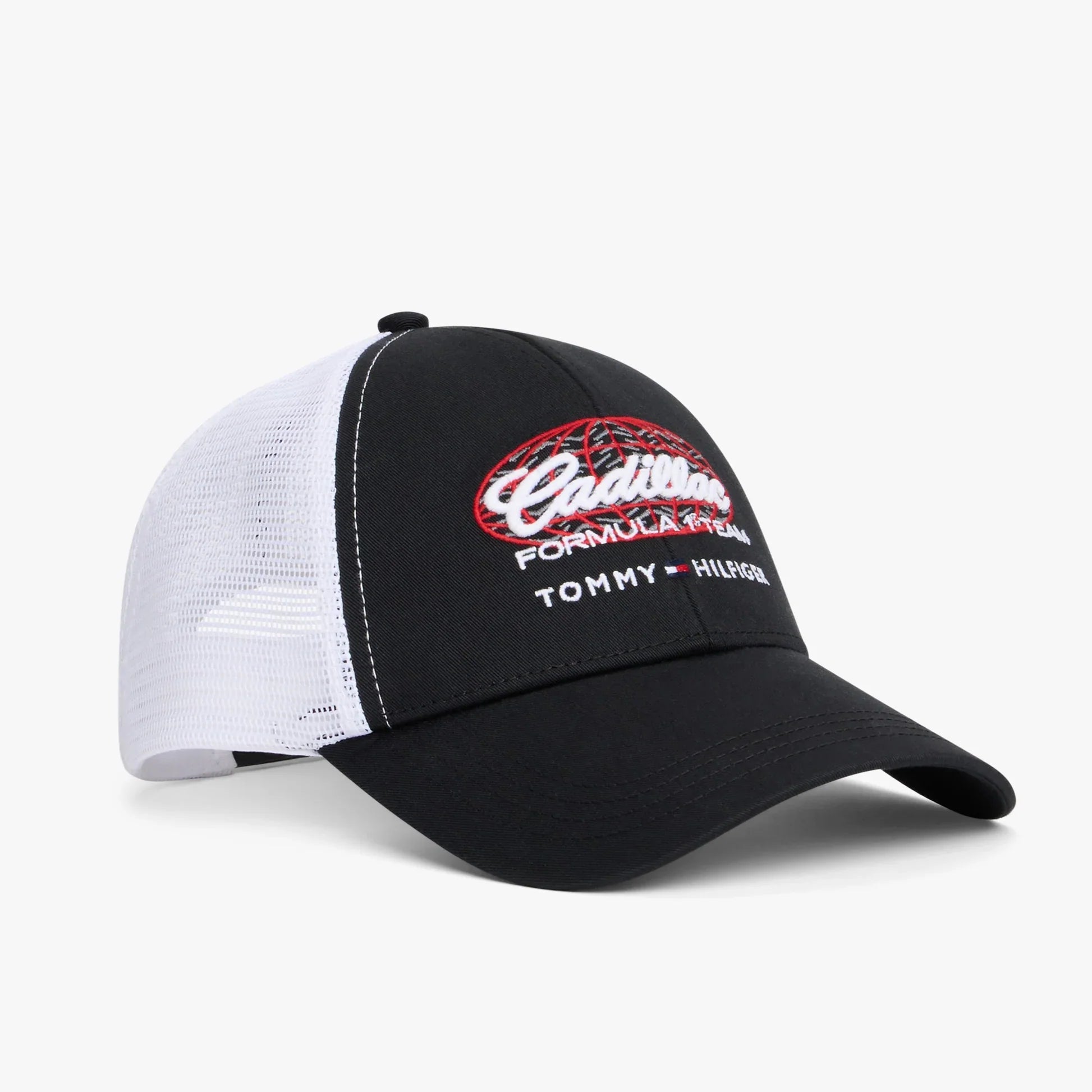 Gorra Cadillac F1™ x Tommy Hilfiger RWB Blanca y Negra | Oficial 2026