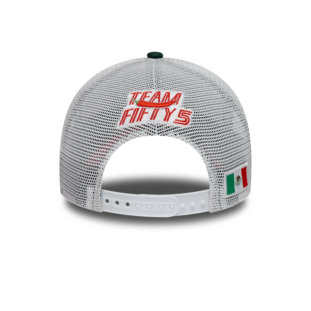 Gorra Carlos Sainz Team Fifty5 México GP 2026 9FORTY Blanca