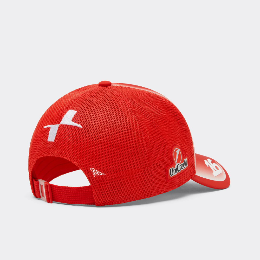 Gorra Trucker Charles Leclerc Scuderia Ferrari HP 2026 Roja