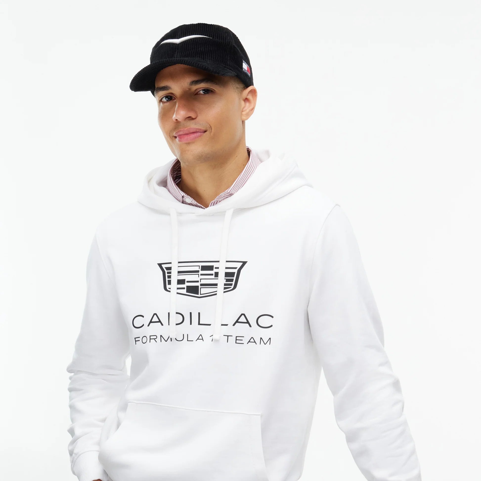 Gorra Tommy x Cadillac F1 Team Chevron Corduroy Negra