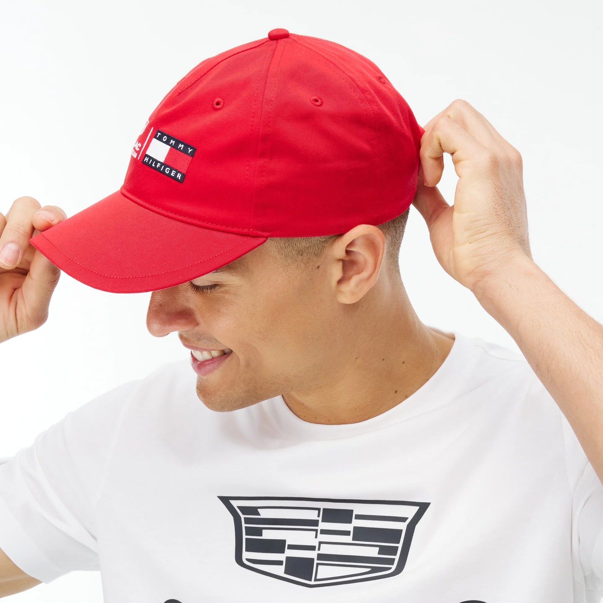 Gorra Tommy x Cadillac F1 Team Dual Logo Roja