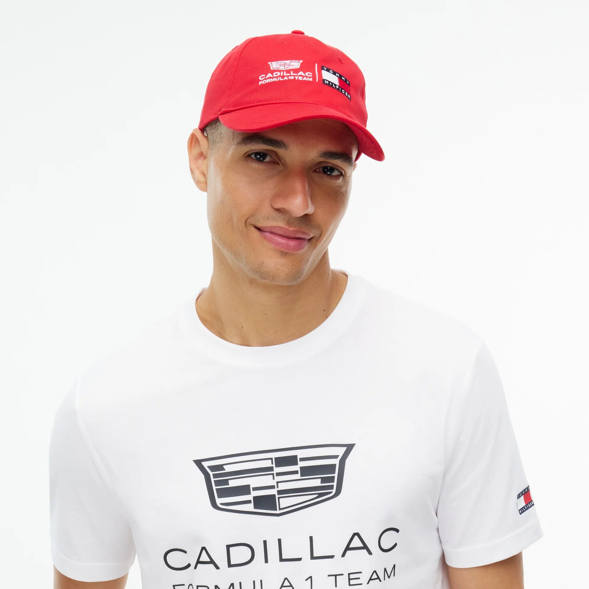 Gorra Tommy x Cadillac F1 Team Dual Logo Roja