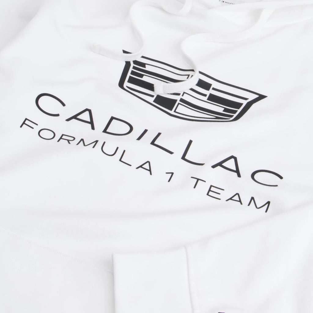 Hoodie Tommy x Cadillac F1 Team Shield Blanco