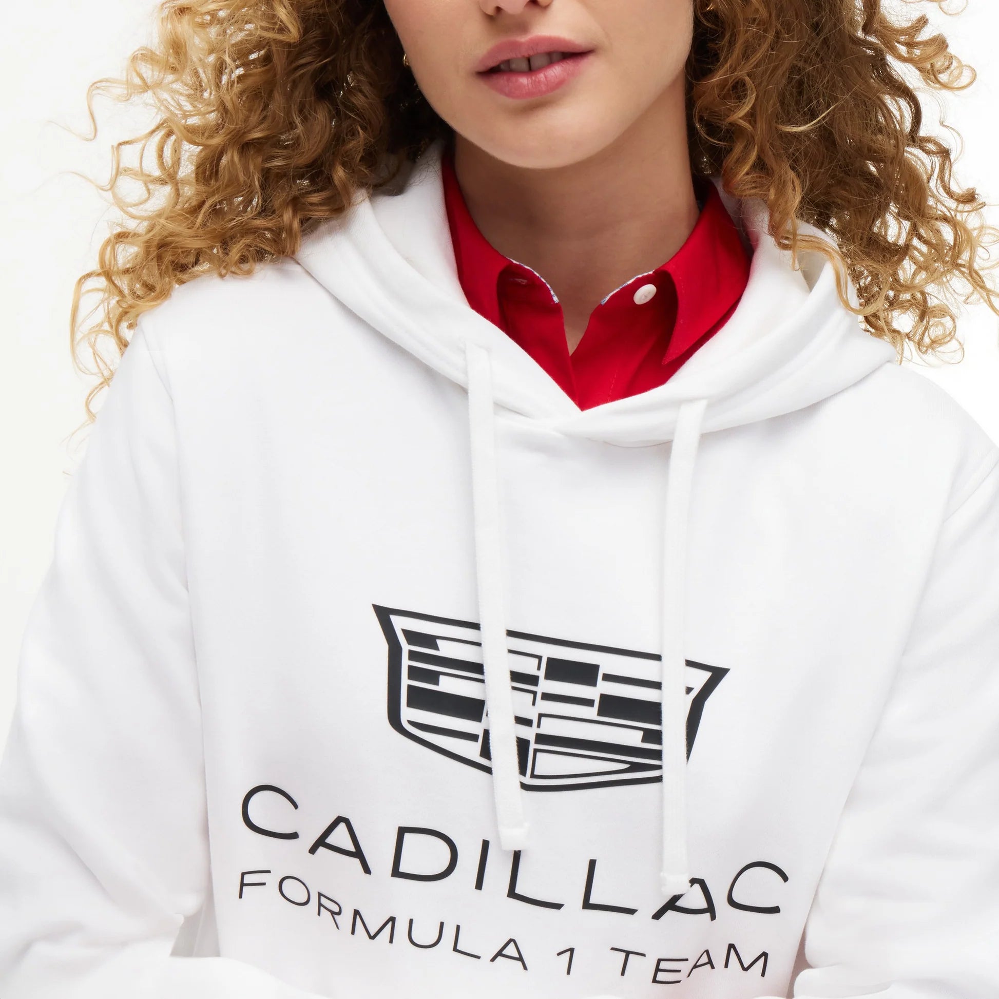 Hoodie Tommy x Cadillac F1 Team Shield Blanco