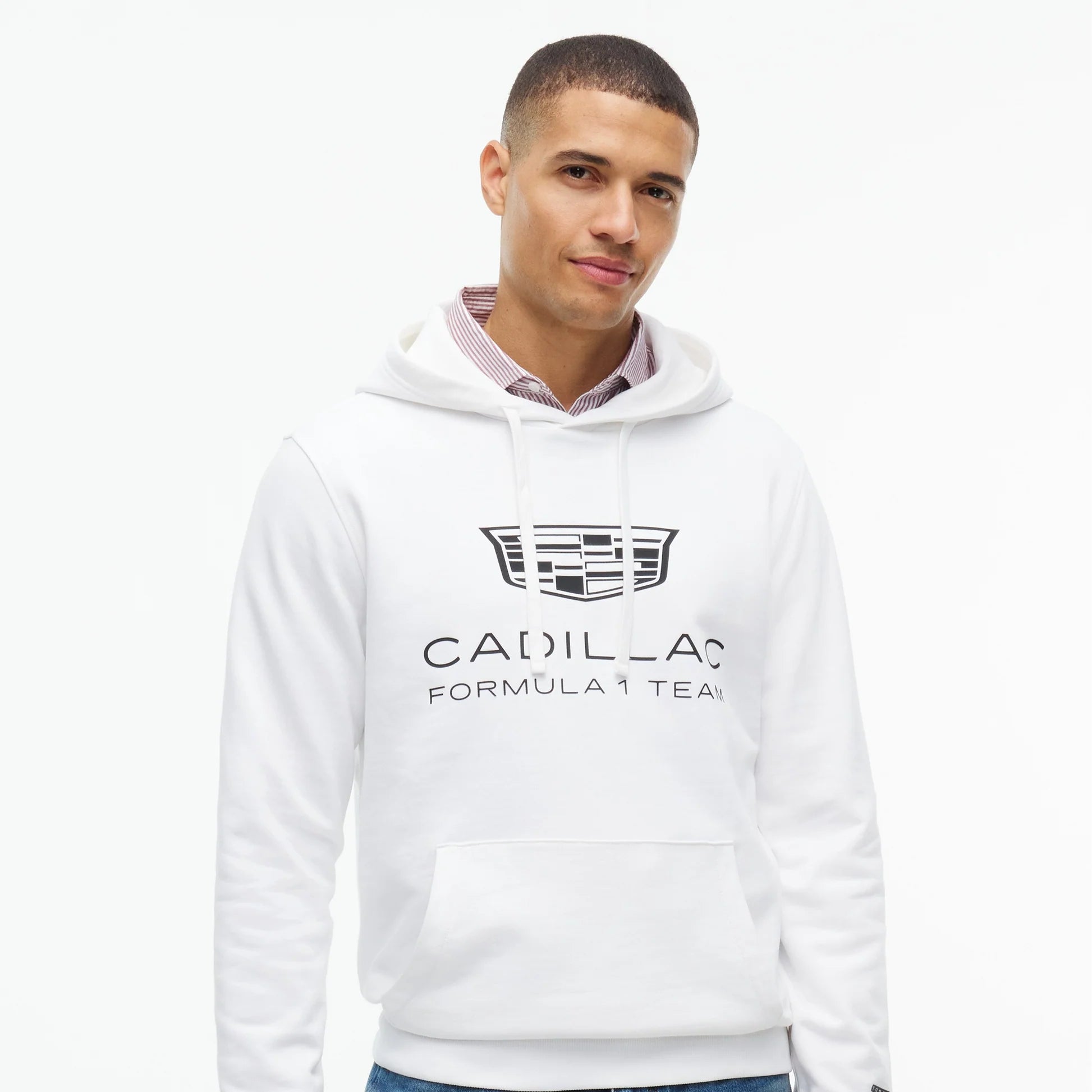 Hoodie Tommy x Cadillac F1 Team Shield Blanco