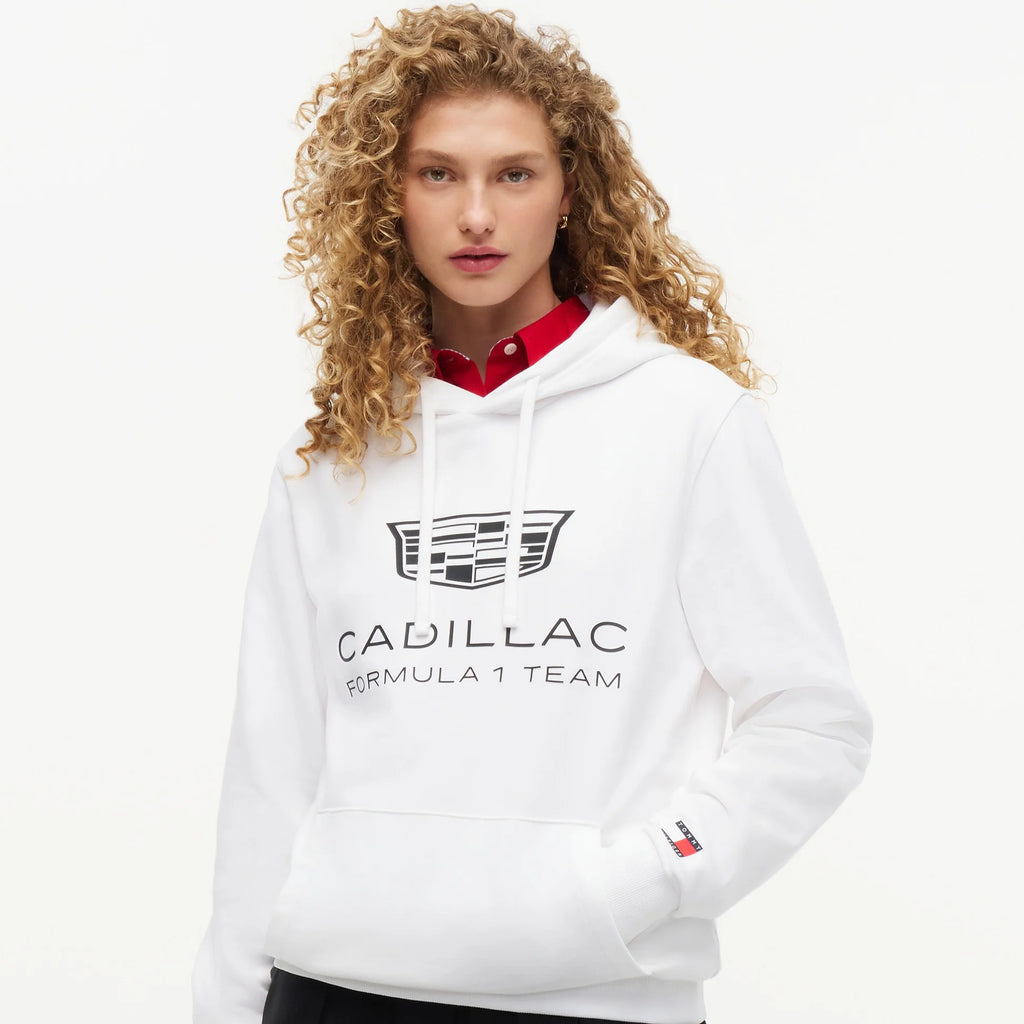 Hoodie Tommy x Cadillac F1 Team Shield Blanco