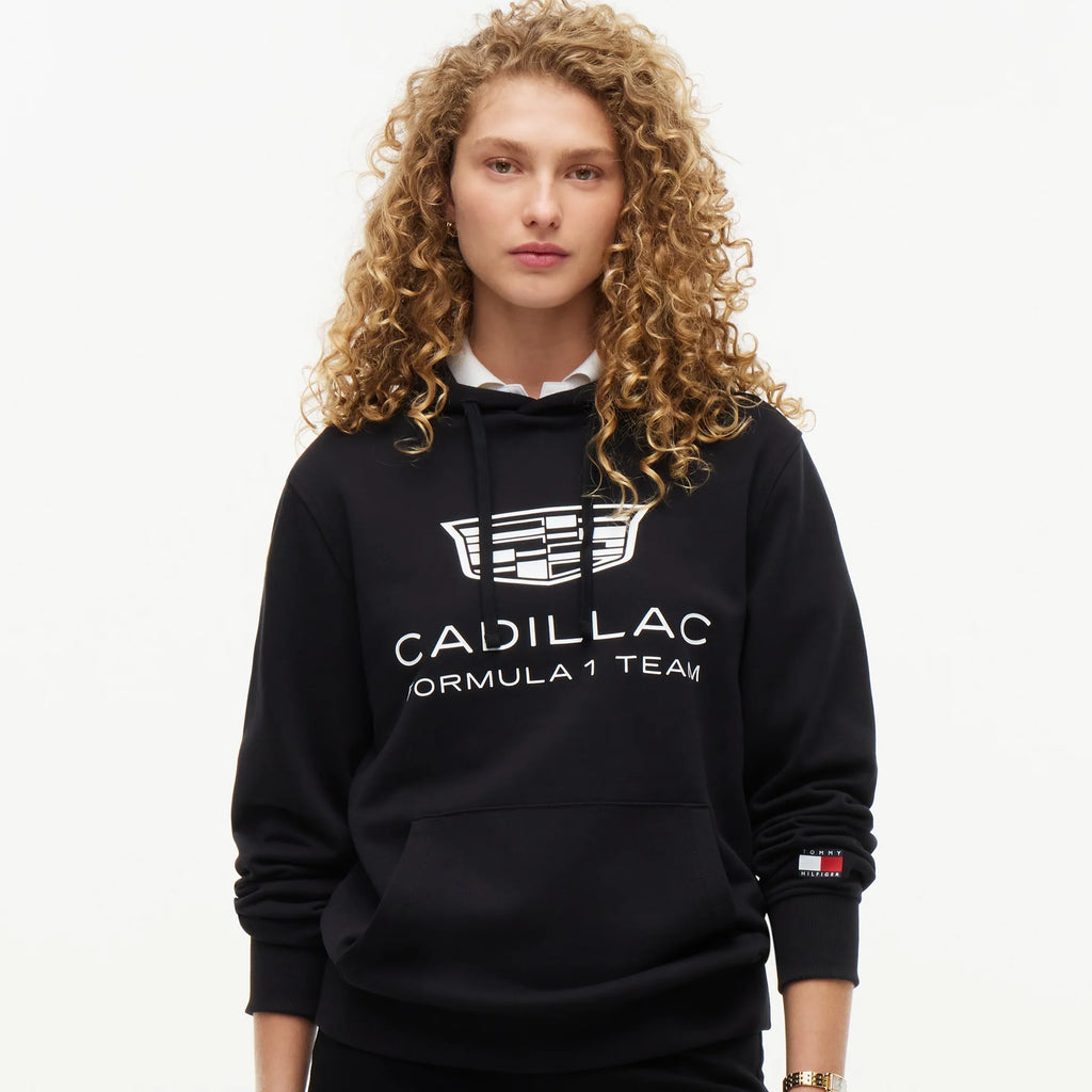 Hoodie Tommy x Cadillac F1 Team Shield Negro