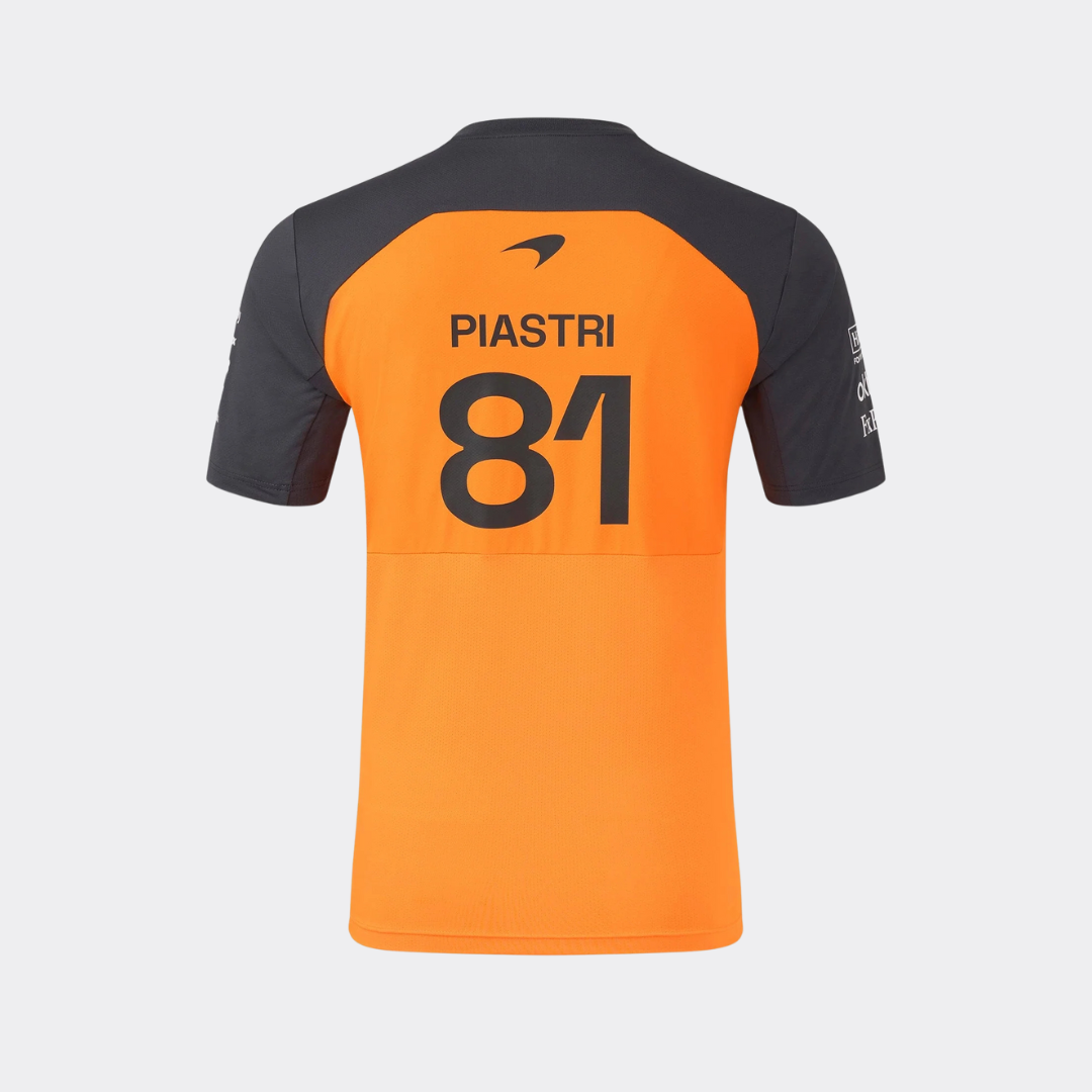 Playera Set Up McLaren Oscar Piastri Naranja 2025