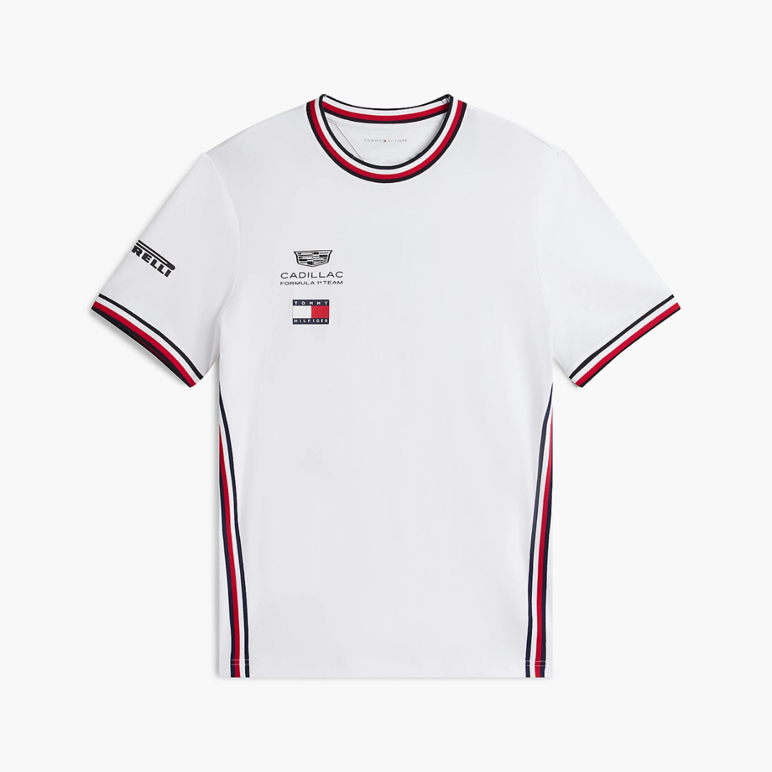 Playera Cadillac F1 Oficial 2026 Blanco
