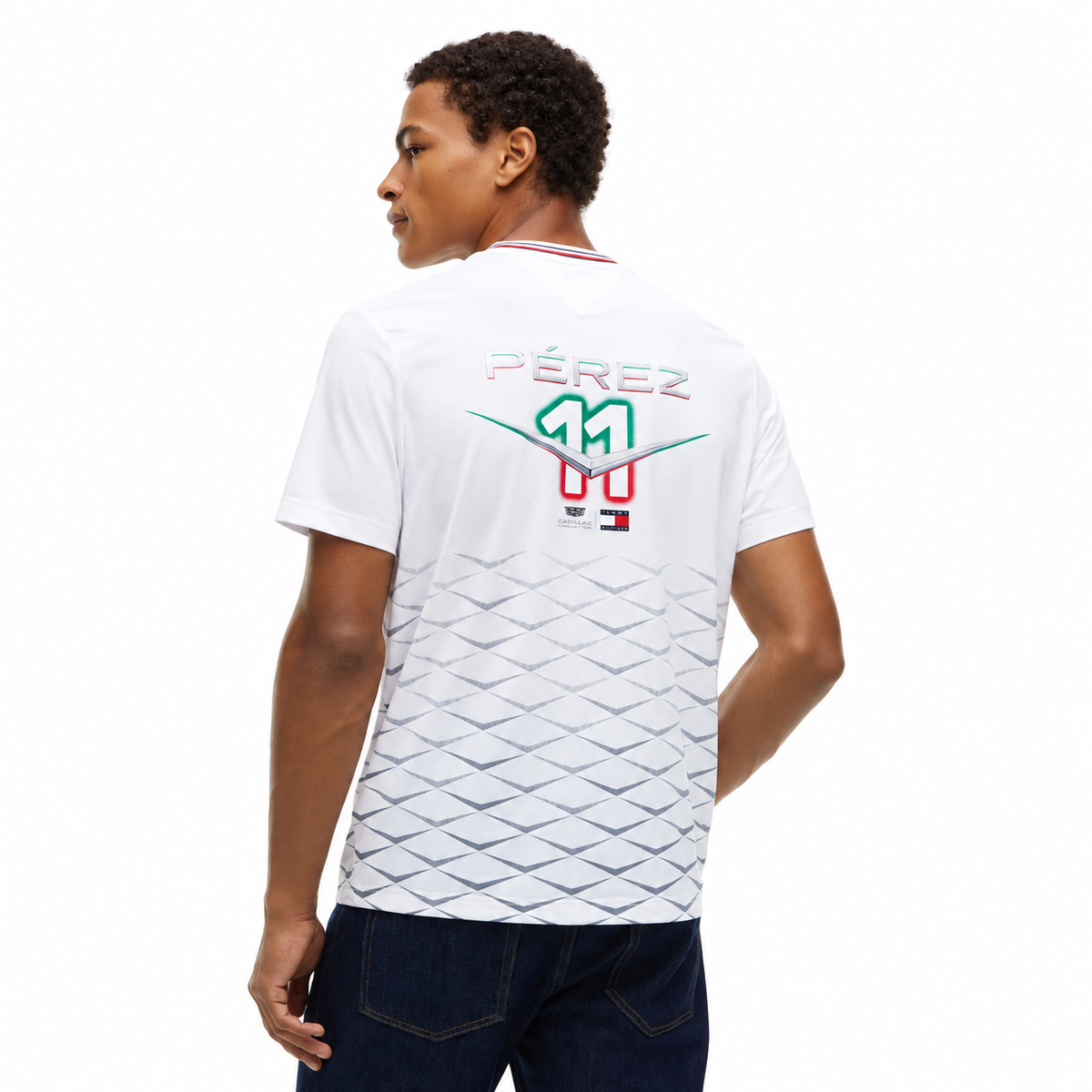 Playera Checo Pérez Cadillac F1 México GP 2026 Blanca