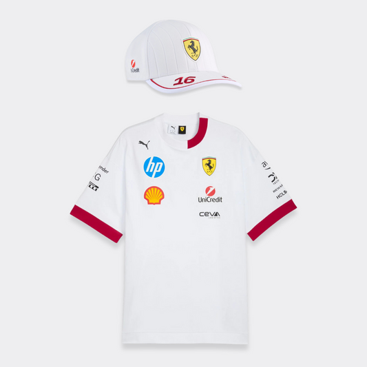 Playera Oversized + Gorra Charles Leclerc Ferrari F1™ Miami 2025 PUMA Oficial