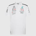 Playera Polo Mercedes-AMG Petronas F1 Team 2026 Oficial Blanca