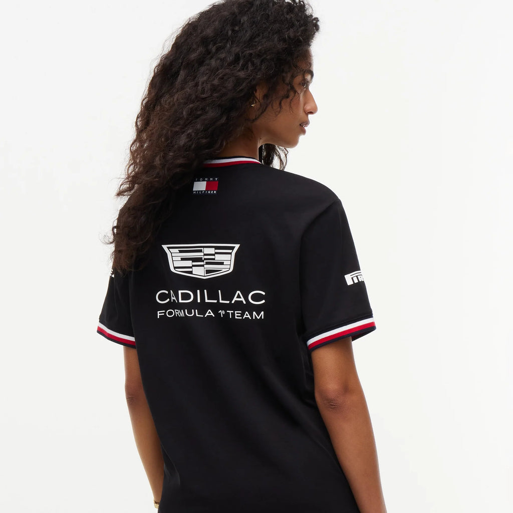 Playera Tommy x Cadillac F1 Team Sergio Pérez 11 Negra