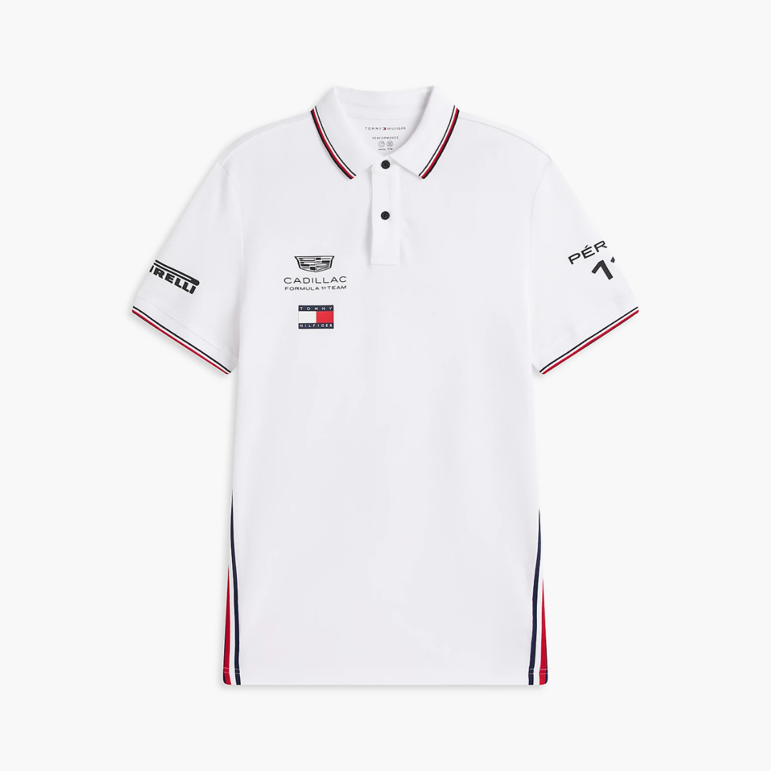 Polo Checo Pérez Cadillac F1 Oficial 2026 Blanco