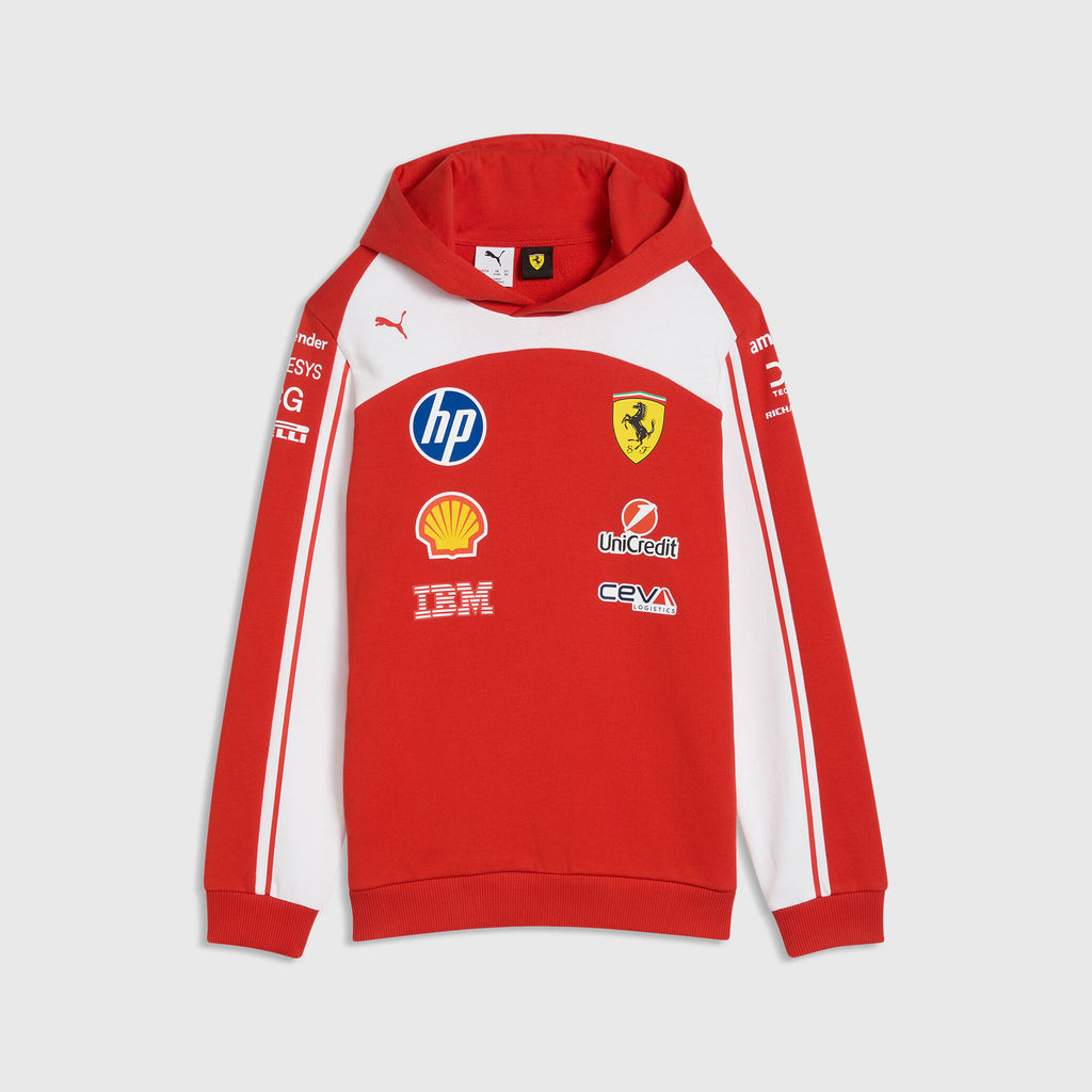 Sudadera con Capucha Niño Scuderia Ferrari 2026 Roja