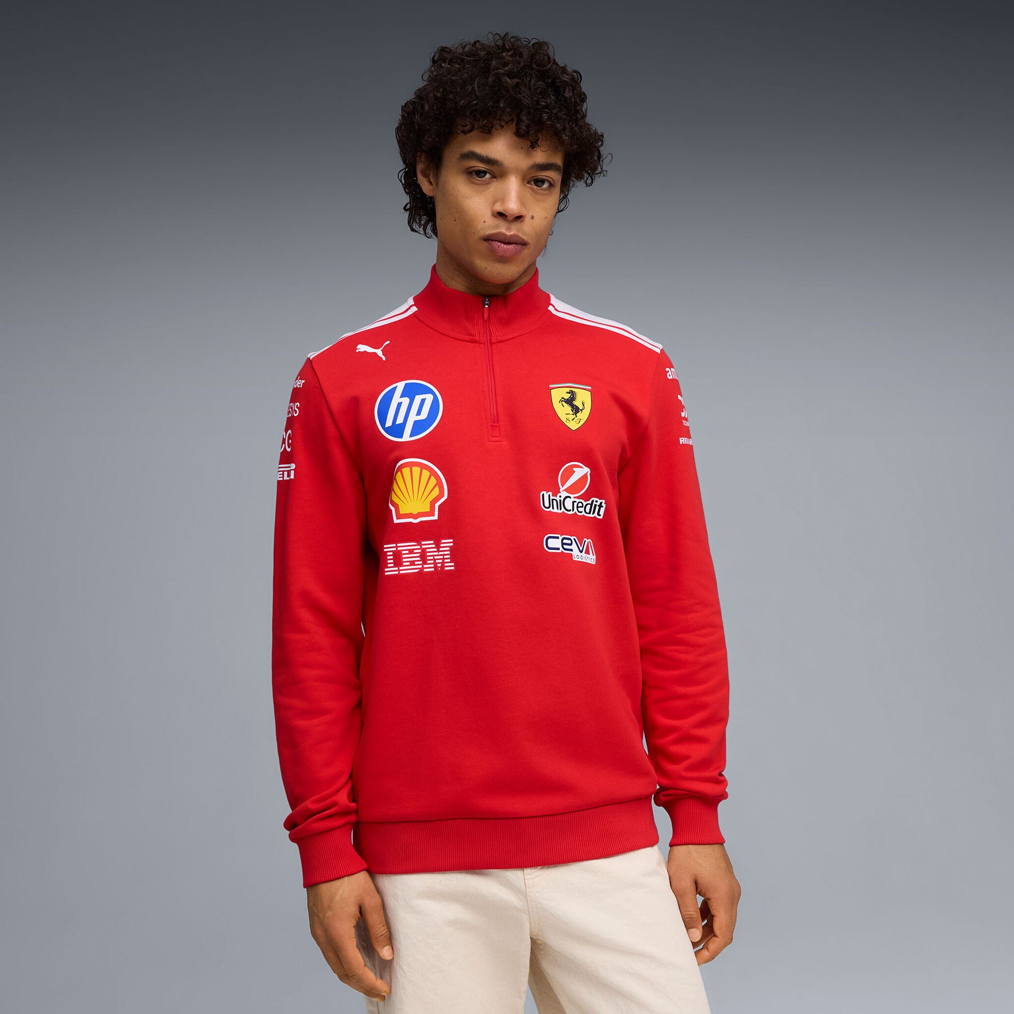 Sudadera con Capucha Scuderia Ferrari Half Zip 2026